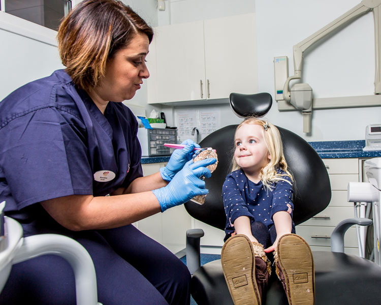 dentist and girl